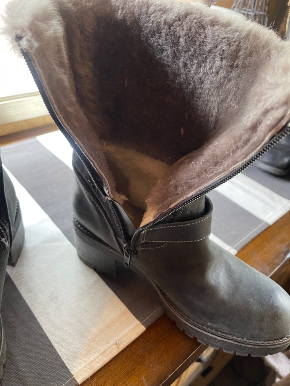 Overland black moto boots. - Picture 6 of 10
